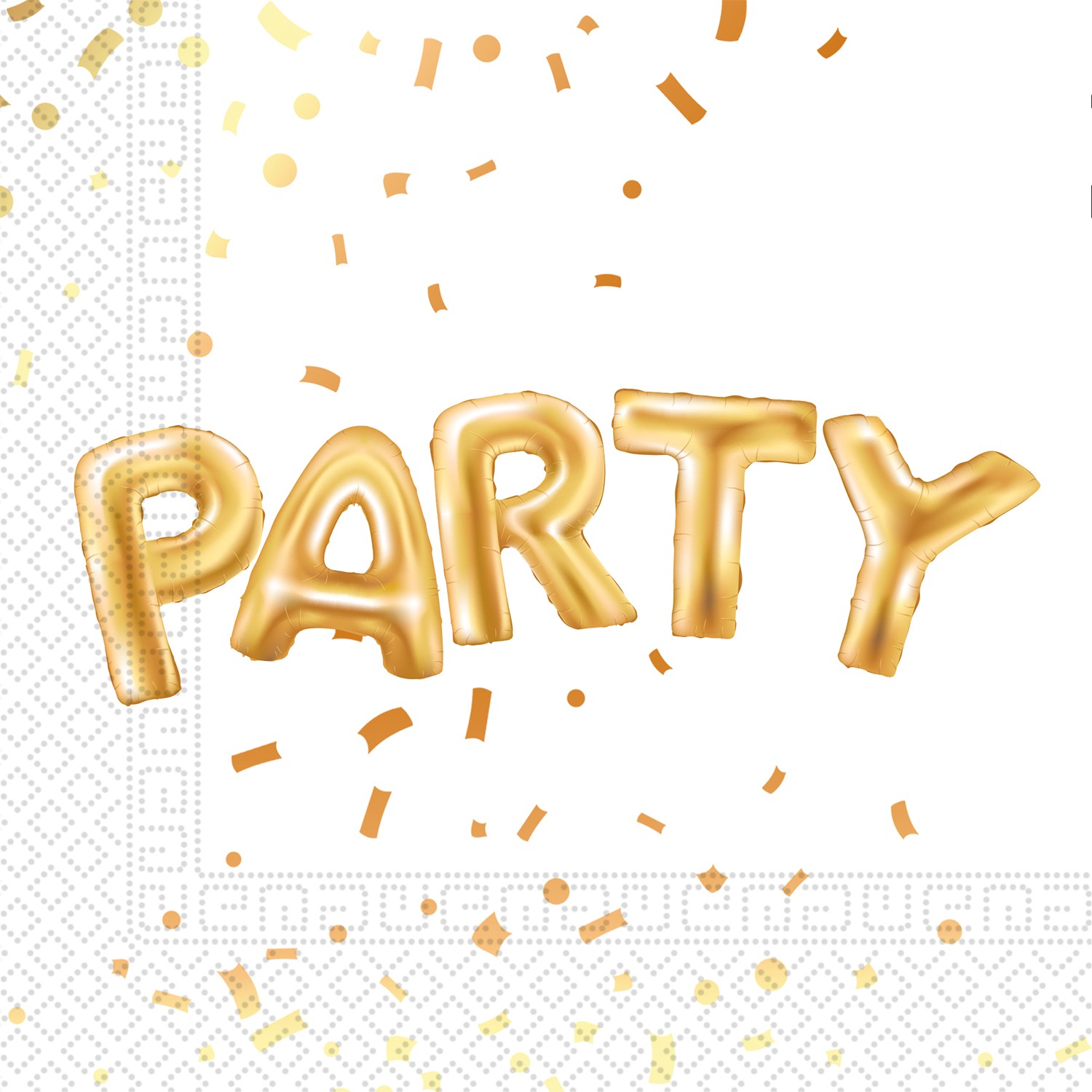 Златно парти - салфетки 33х33см