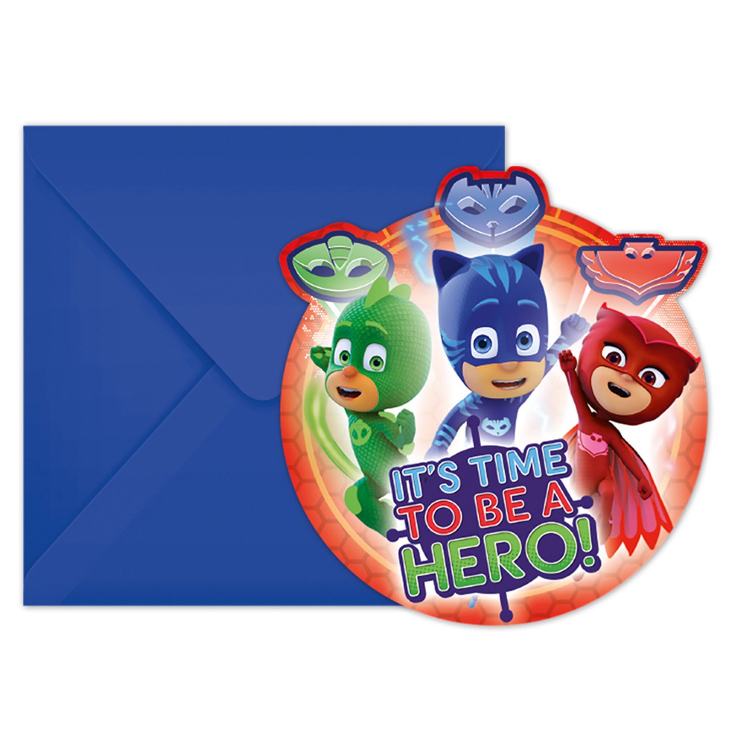 Пи Джей Маски - покани 6бр.