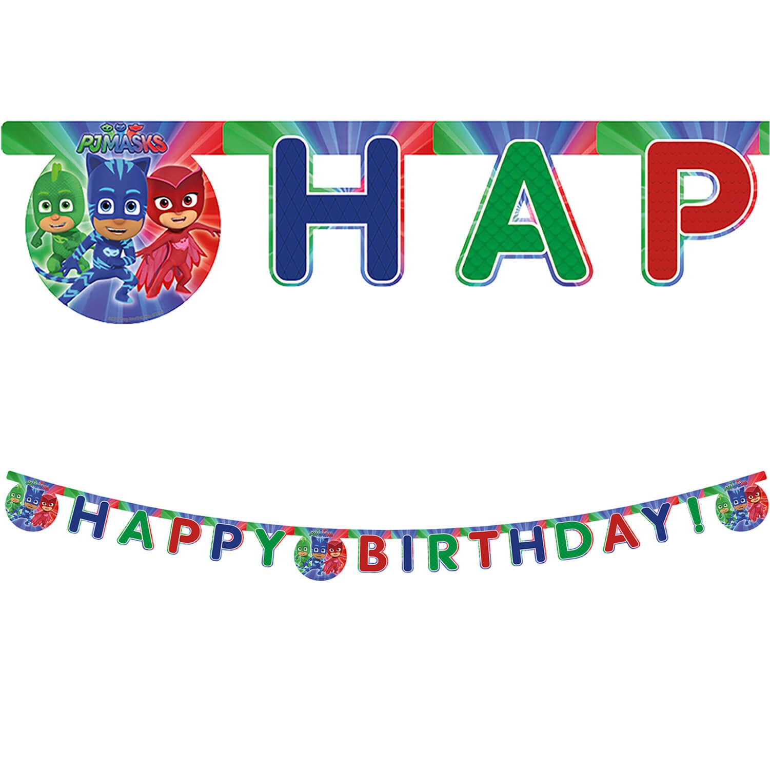 Пи Джей Маски - банер Happy Birthday - 2м
