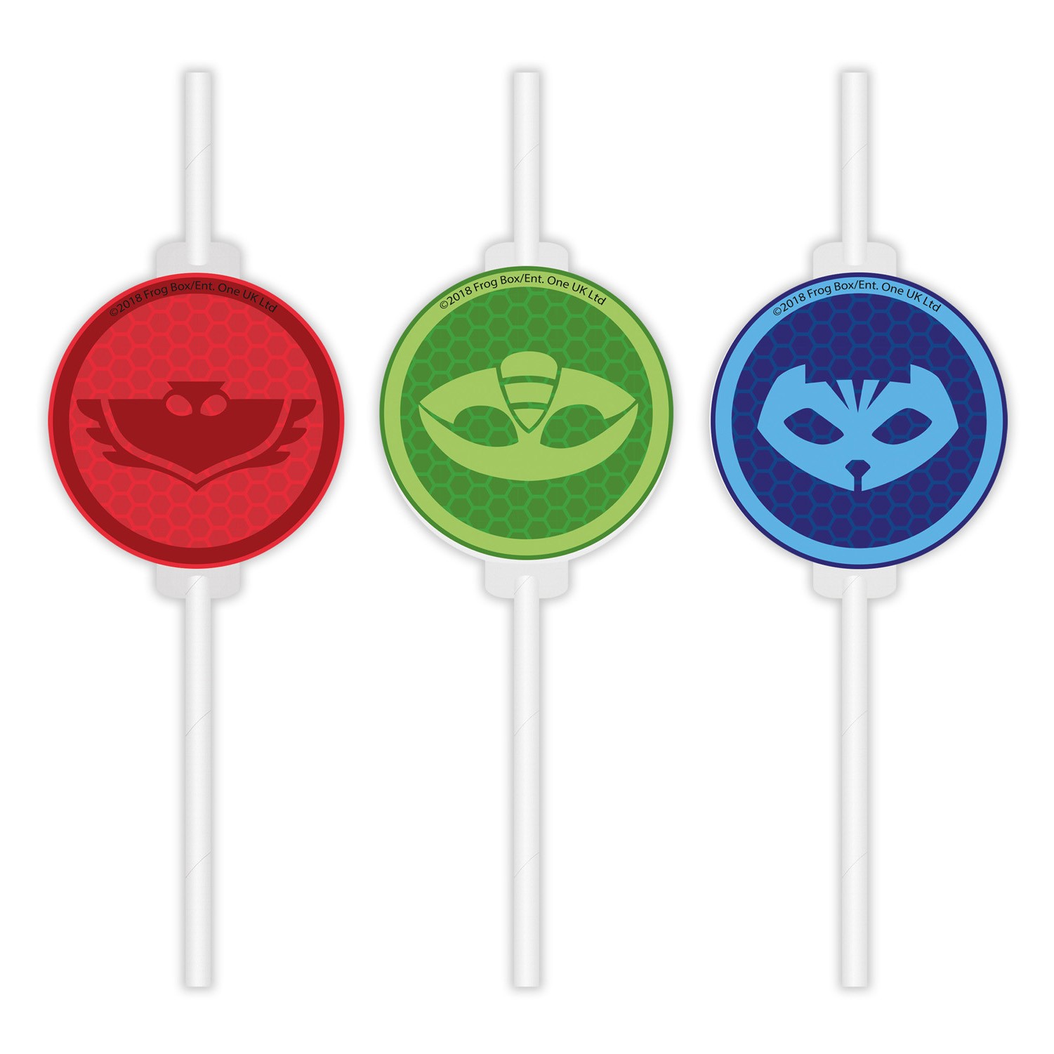 Пи Джей Маски - сламки 4бр.