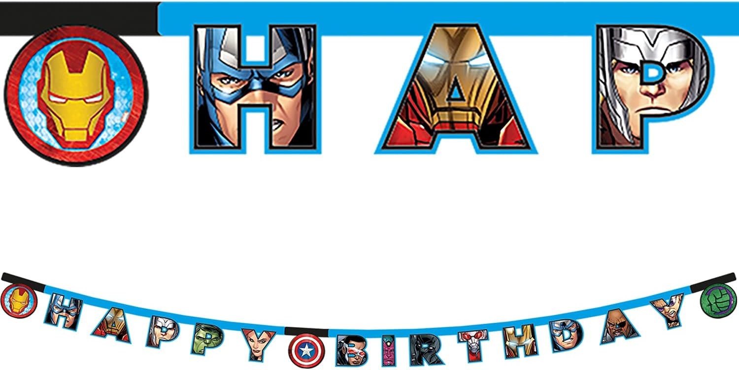 Отмъстителите - банер Happy Birthday - 2м.
