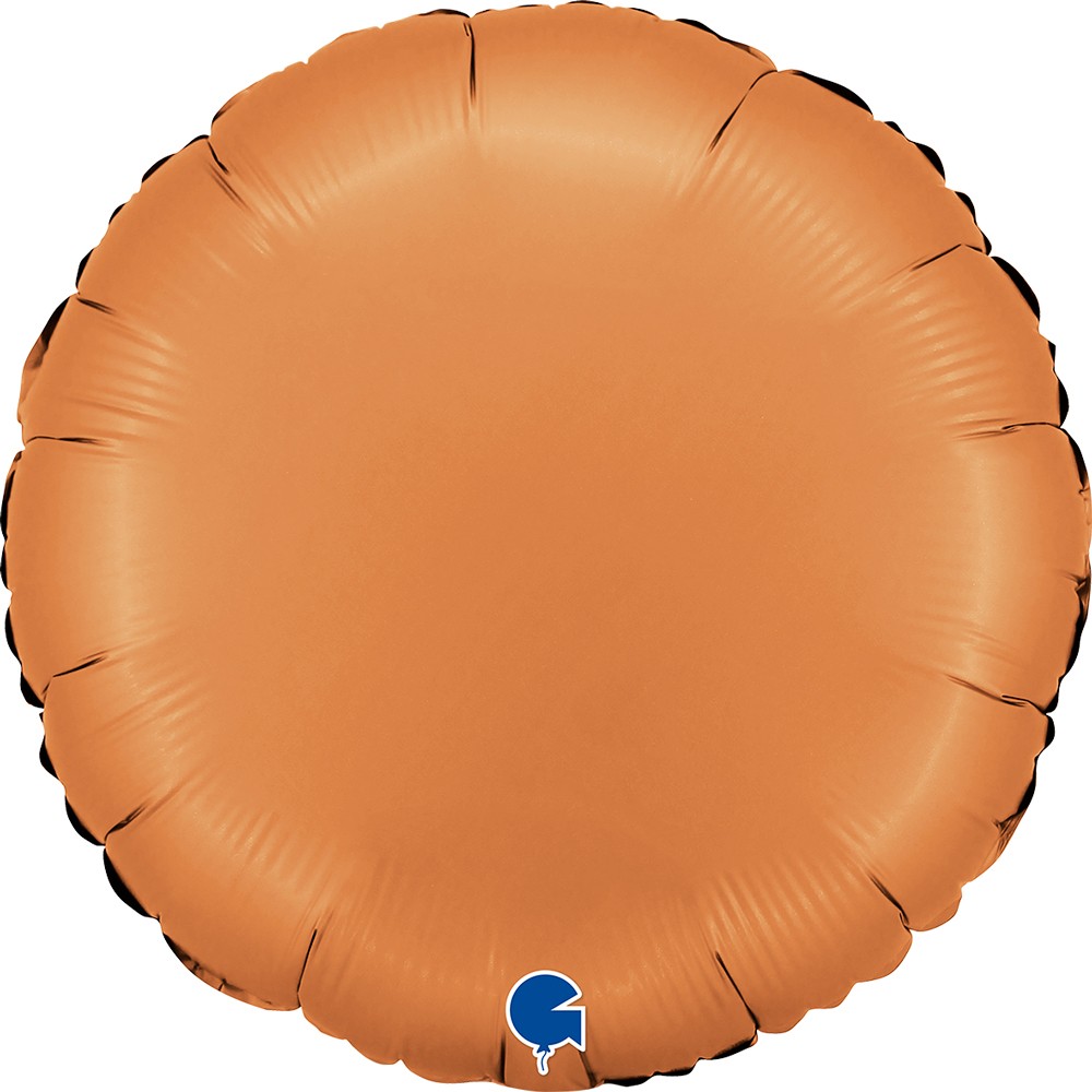 Фолиев балон -  Кръг -  карамел - 18''/45 см