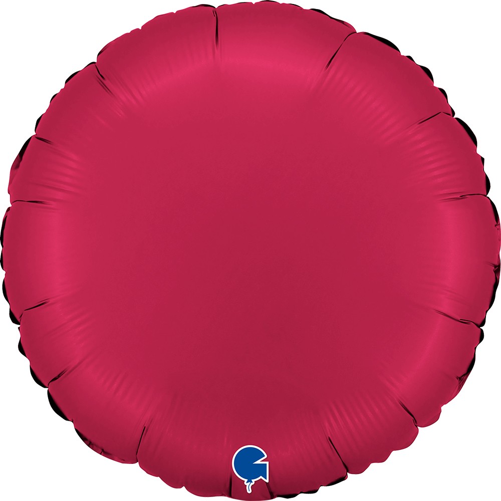 Фолиев балон -  Кръг -  череша- 18''/45 см