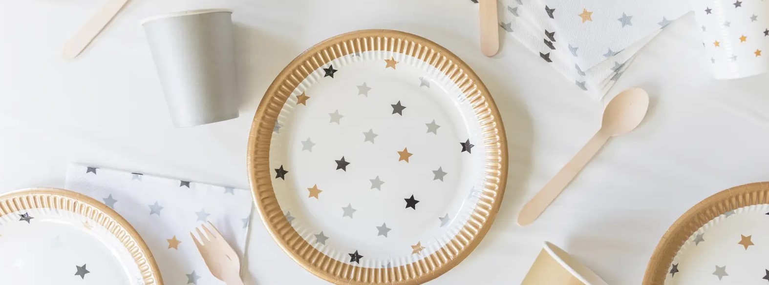 Парти Балони златно и черно - салфетки 33х33см