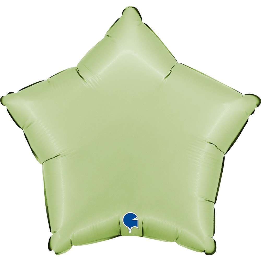 Фолиев балон -  Звезда - киви - 18''/45 см